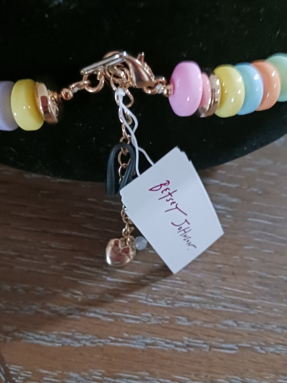 “Betsey Johnson Gummy Bear Beaded Necklace Colorful Candy” - Picture 4 of 4